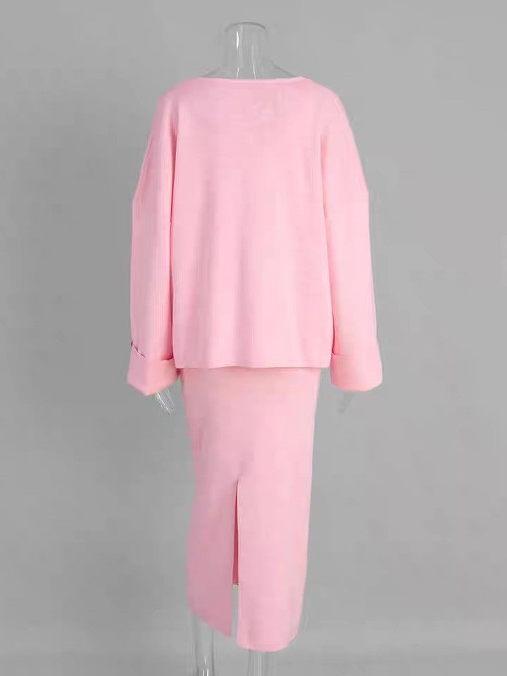 ニットカーディガン3点セットアンサンブル