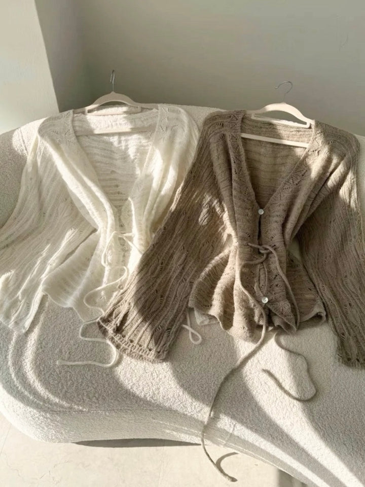 モヘアクロシェニットチュニック