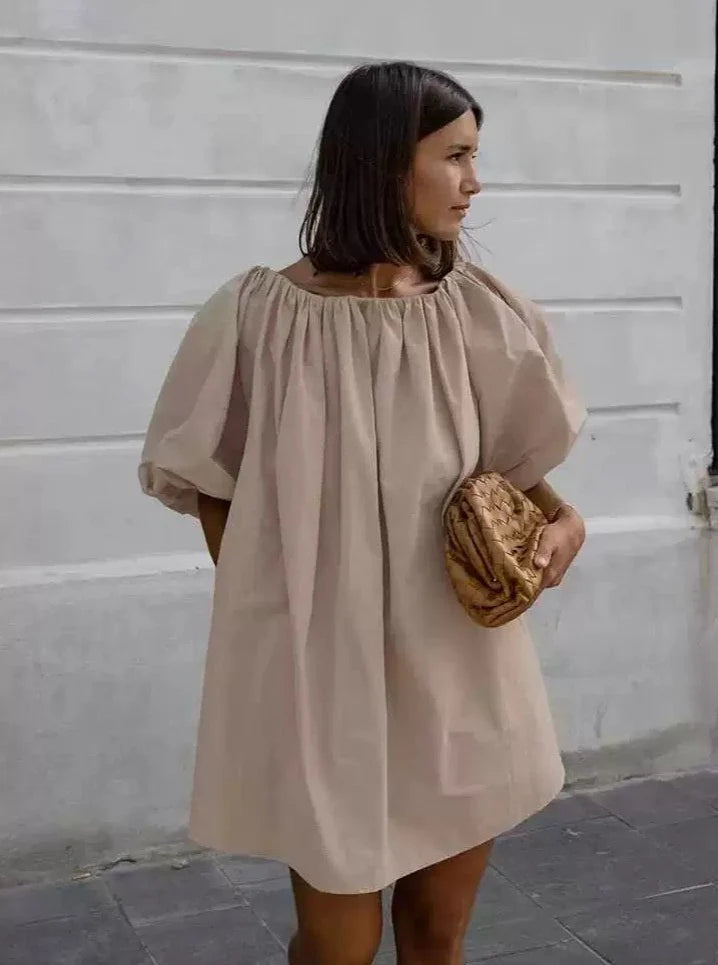 【アウトレット】(即納) 2wayオフショルバルーンスリーブワンピース