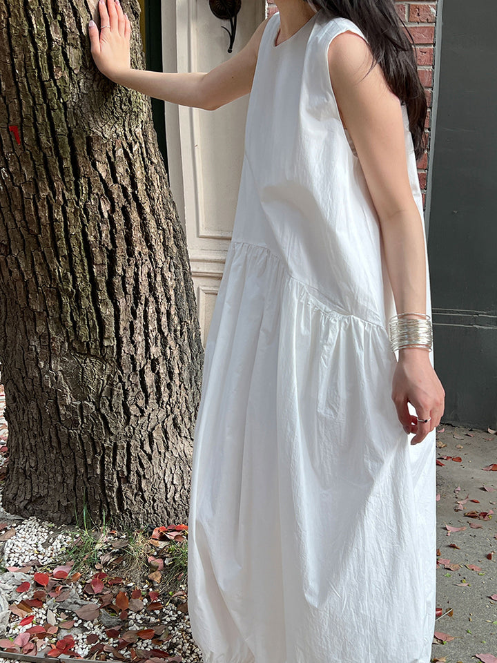 バルーンシルエットポケットワンピース