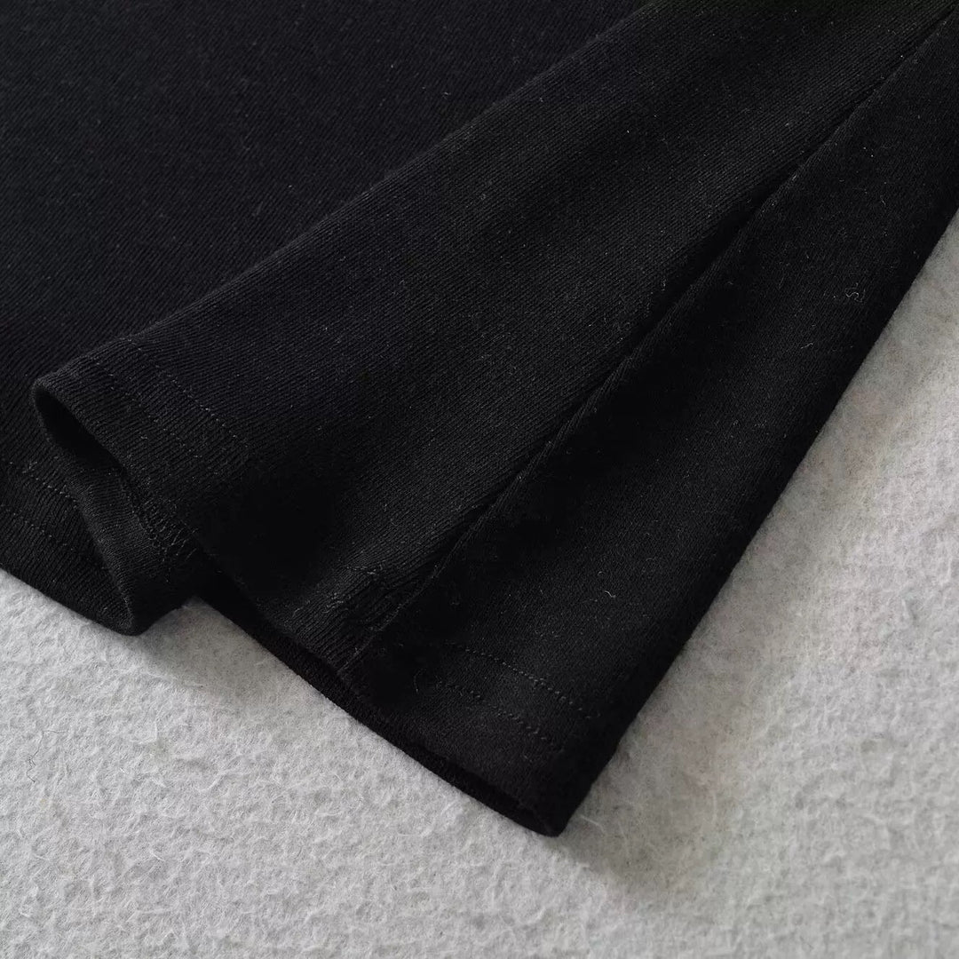 ベーシックソリッドカラータートルネックトップス