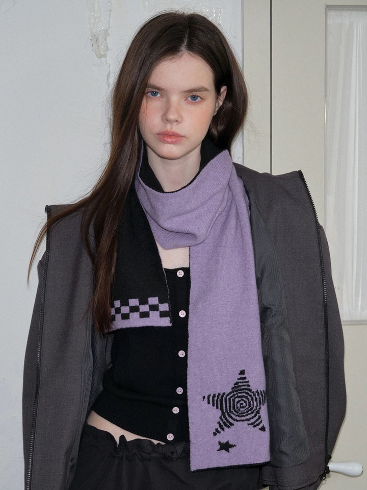 GuruGuruアートニットマフラー