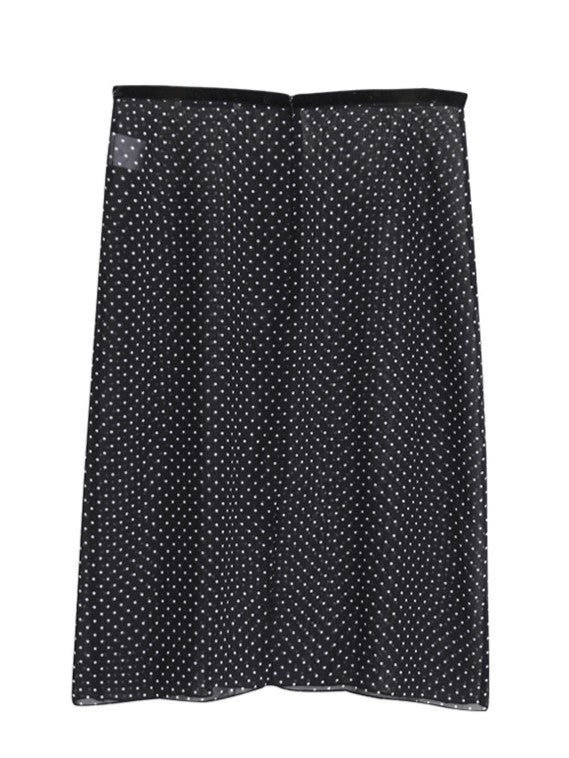 ドット柄シフォンレイヤースカート