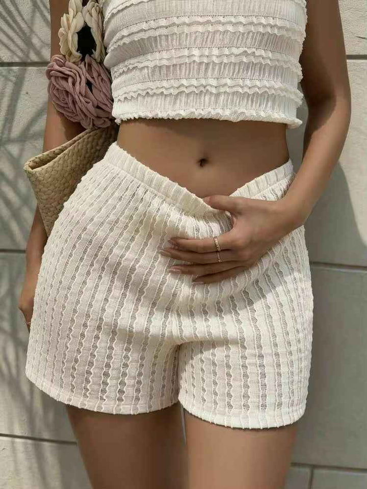 シアーテクスチャーショートパンツ