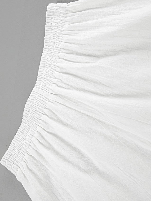 レースアップホルターネックショーツセット