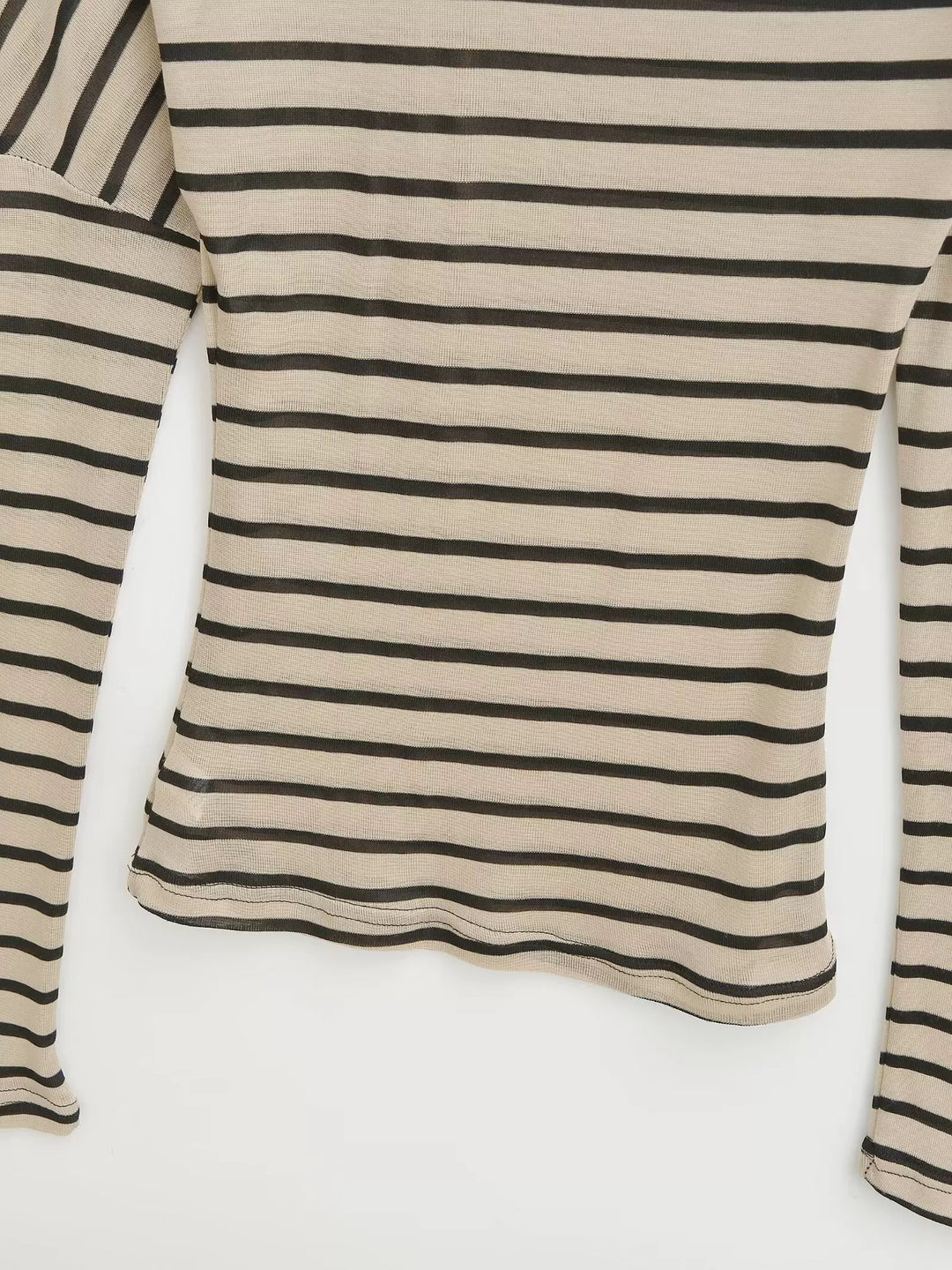 バイアスストライプオフショルカットソー