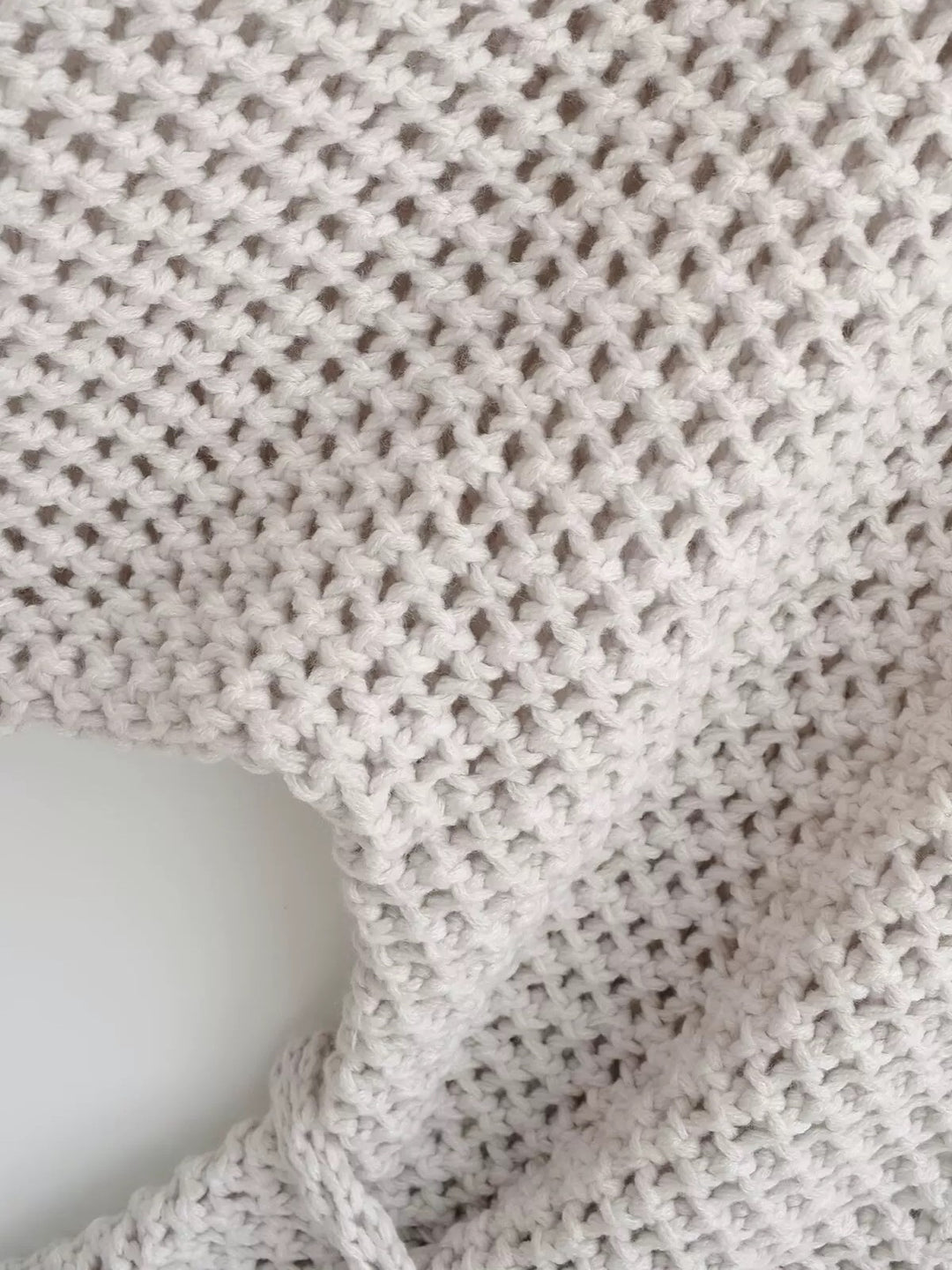 メッシュニットソリッドカラーラップカーディガン