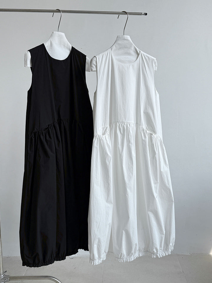 バルーンシルエットポケットワンピース