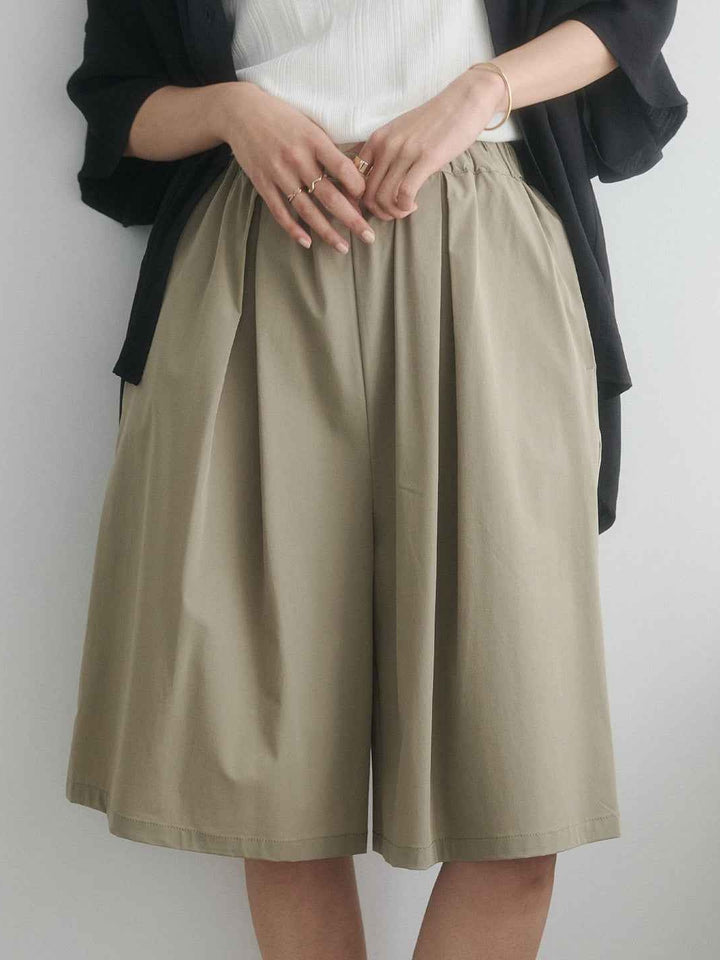 【 Select 】ICE TOUCH 冷感タックバミューダパンツ