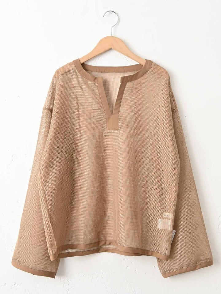 【 Select 】メッシュカットソースキッパープルオーバー
