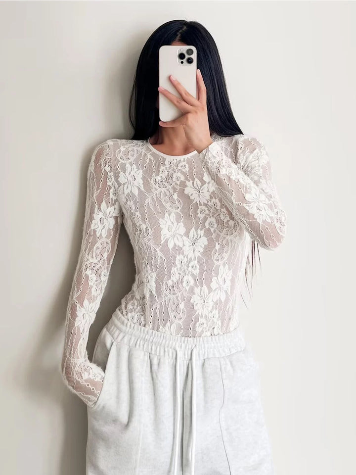 総レースボディースーツ