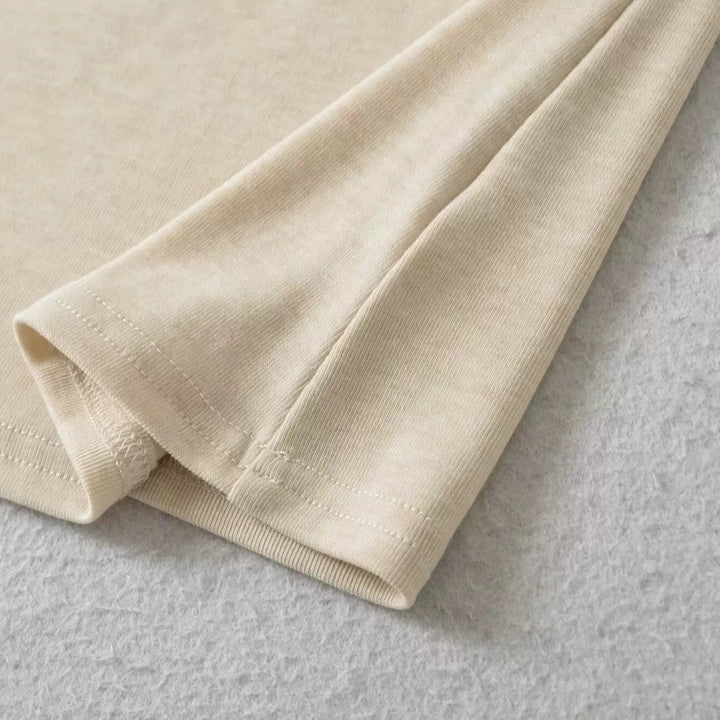 ベーシックソリッドカラータートルネックトップス