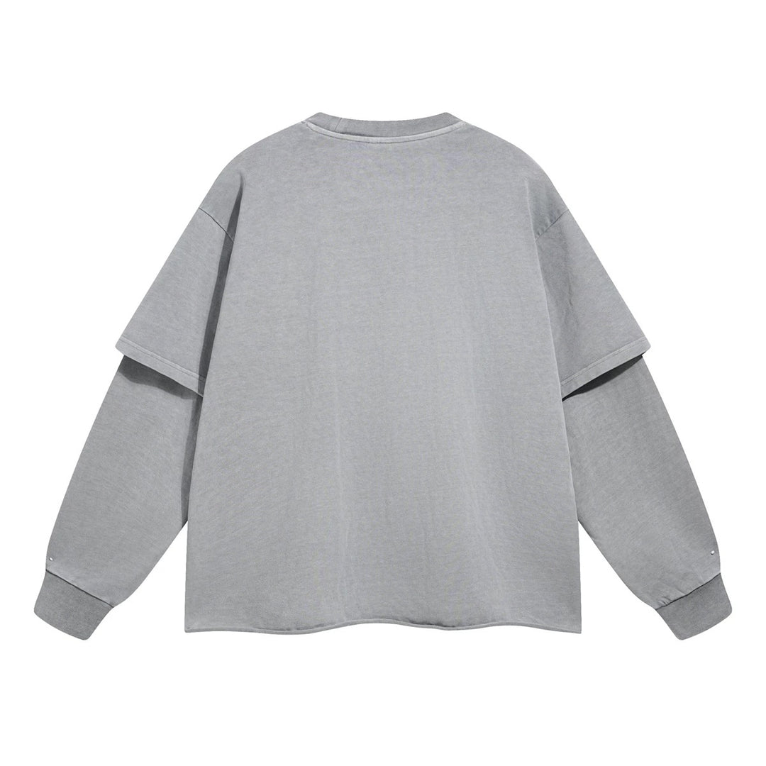 12オンスレイヤードスリーブルーズプルオーバー