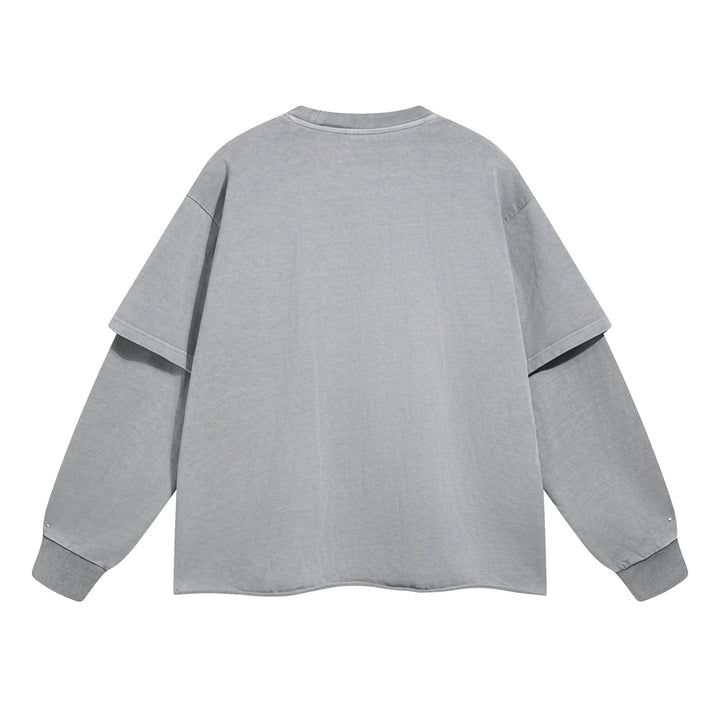 12オンスレイヤードスリーブルーズプルオーバー