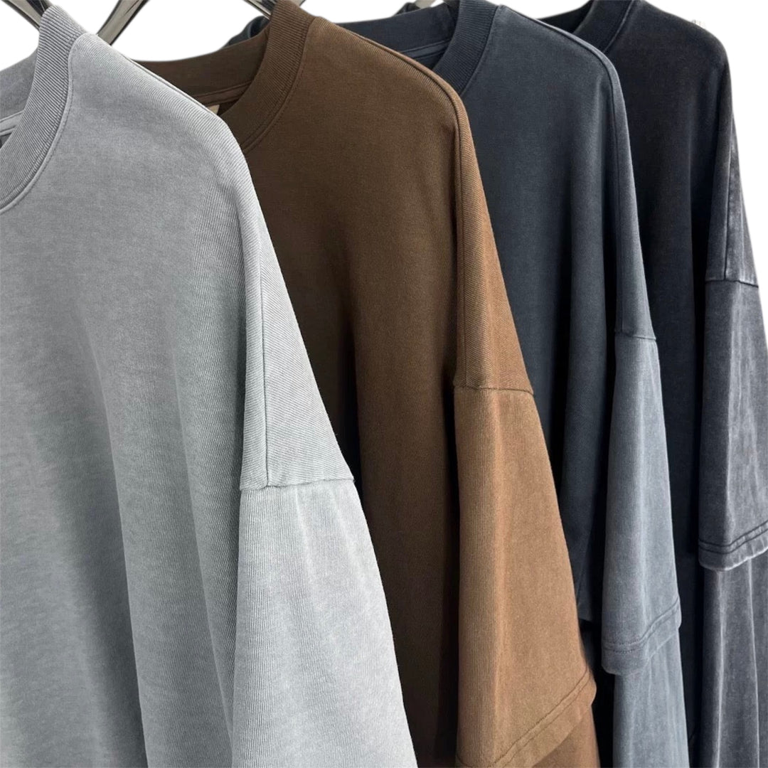 12オンスレイヤードスリーブルーズプルオーバー