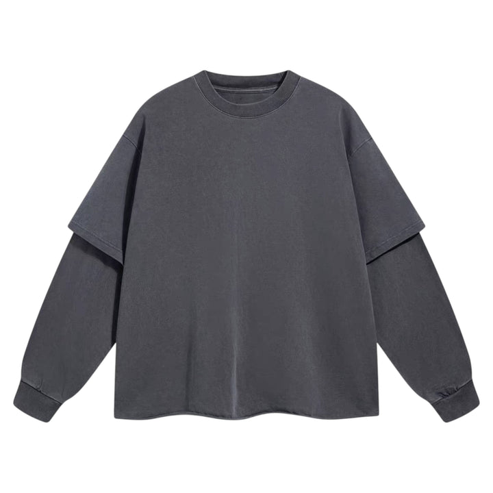 12オンスレイヤードスリーブルーズプルオーバー