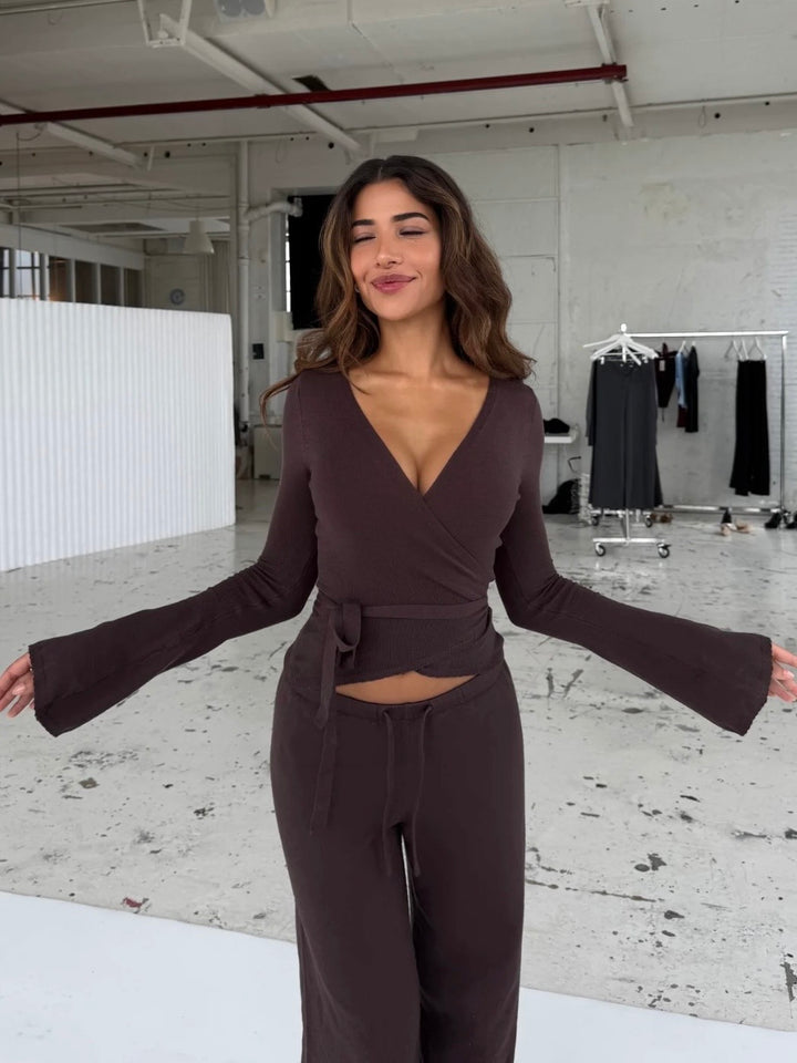 2ピース ラップニットセットアップ