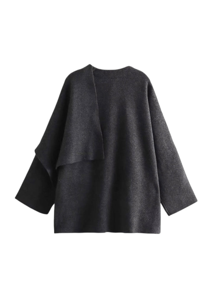 ケープ付きニットジャケット