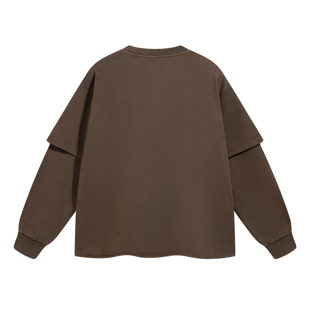 12オンスレイヤードスリーブルーズプルオーバー