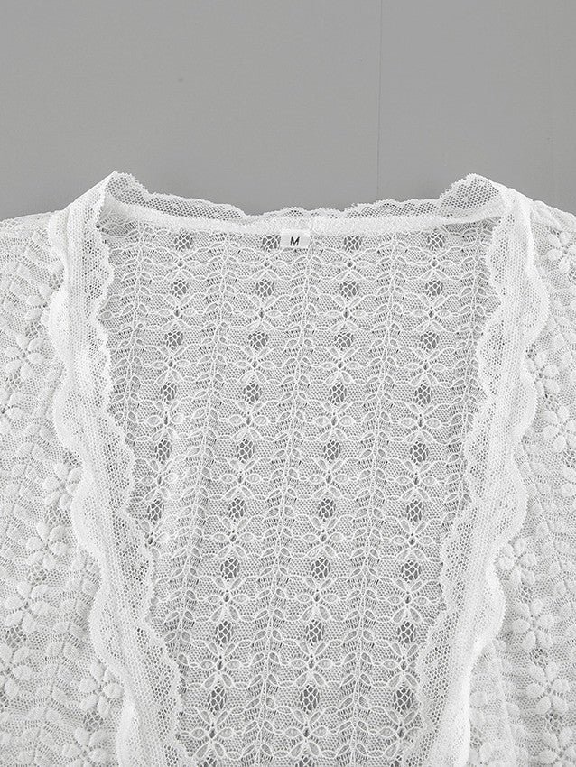 総レースカシュクールトップス