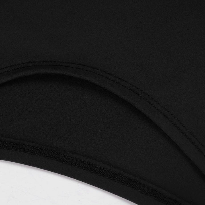 ビーズ付きディープネックボディースーツ