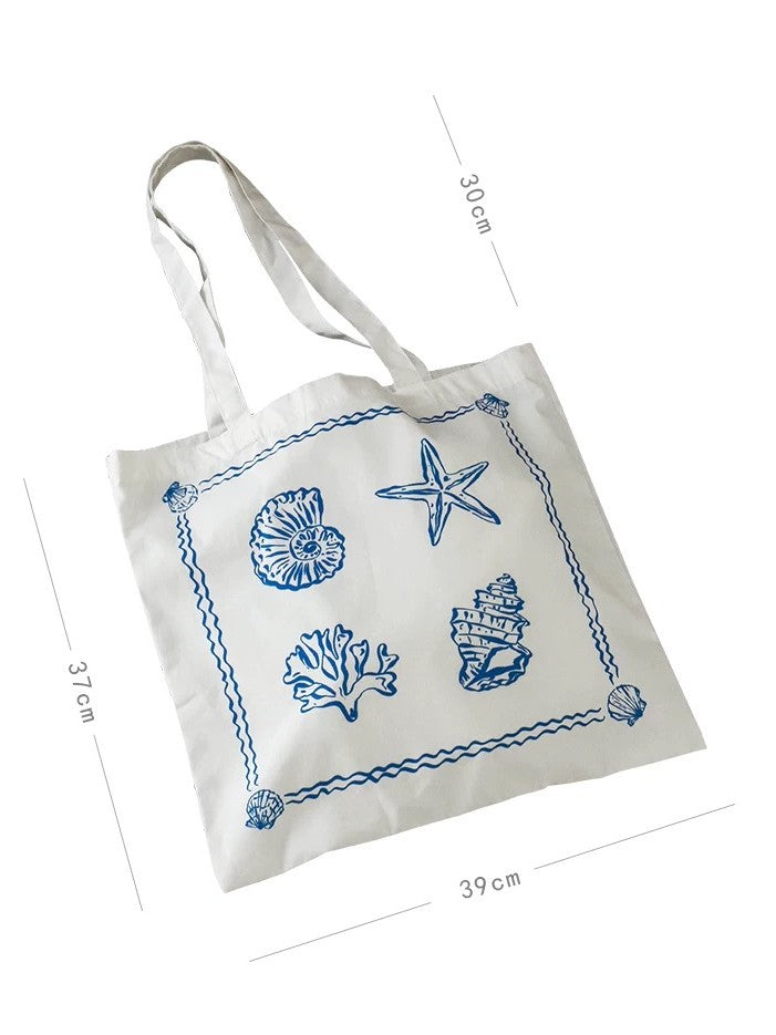 Coral Shell プリントトートバッグ