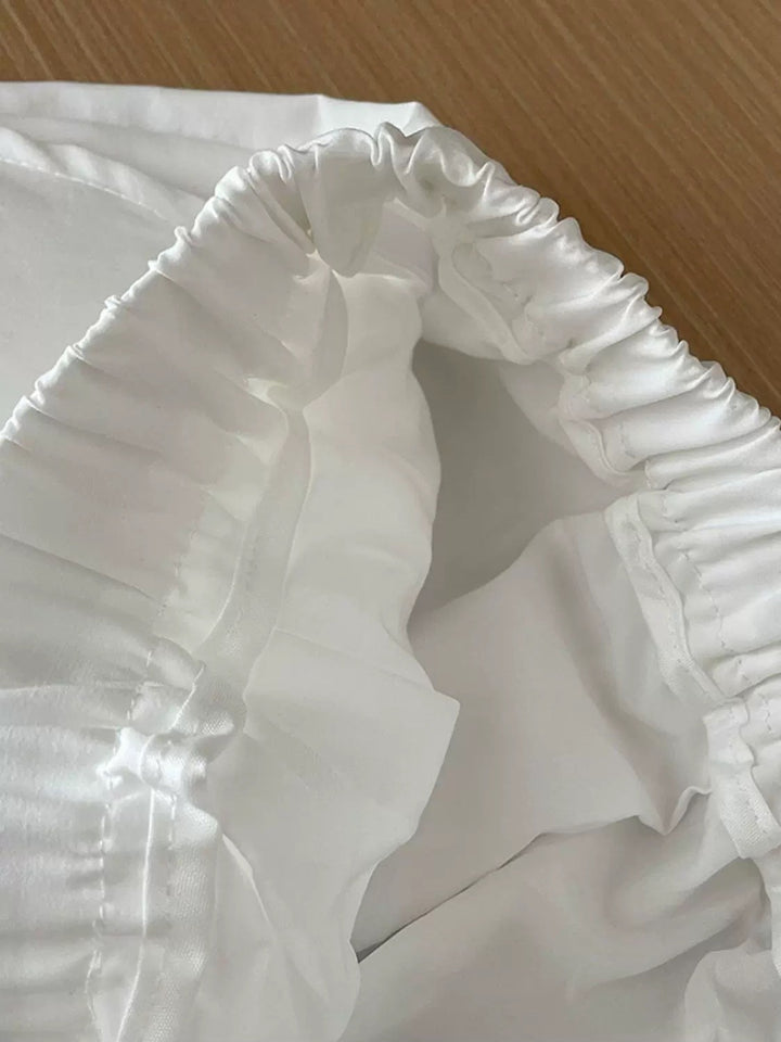 裾レースバギーリラックスパンツ