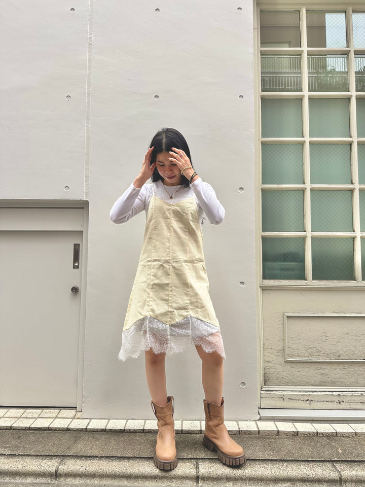 レースコットンワンピース