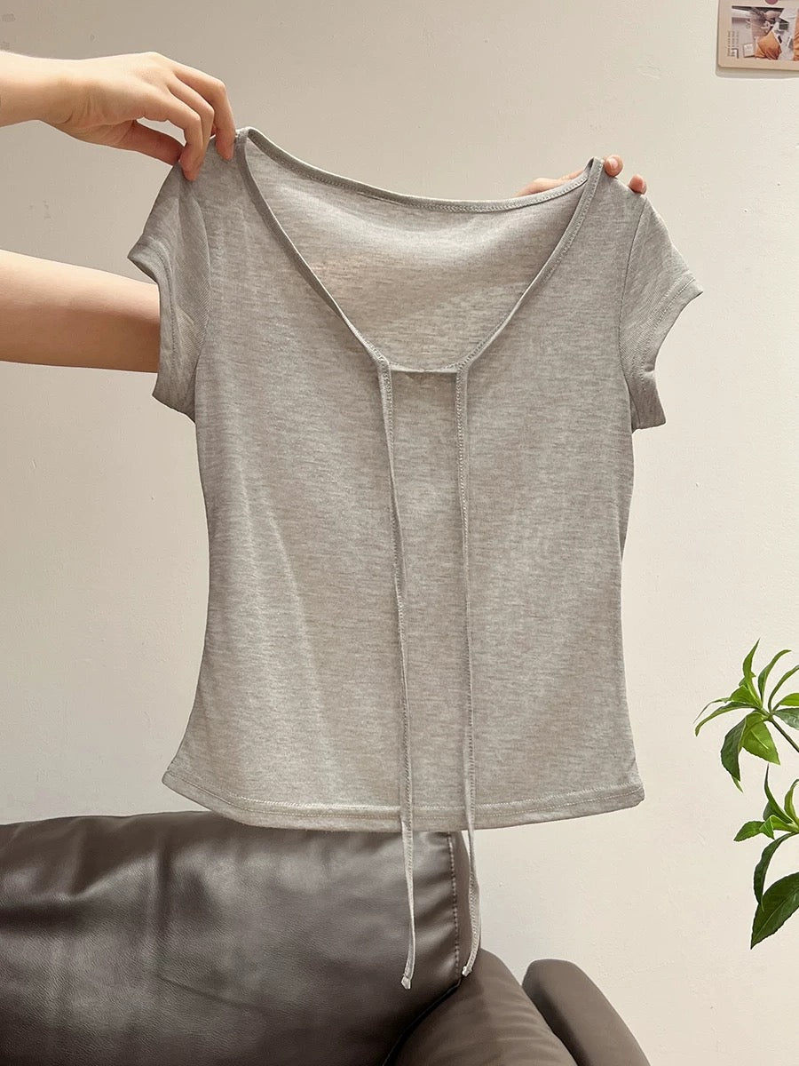 フロントリボンシアートップス