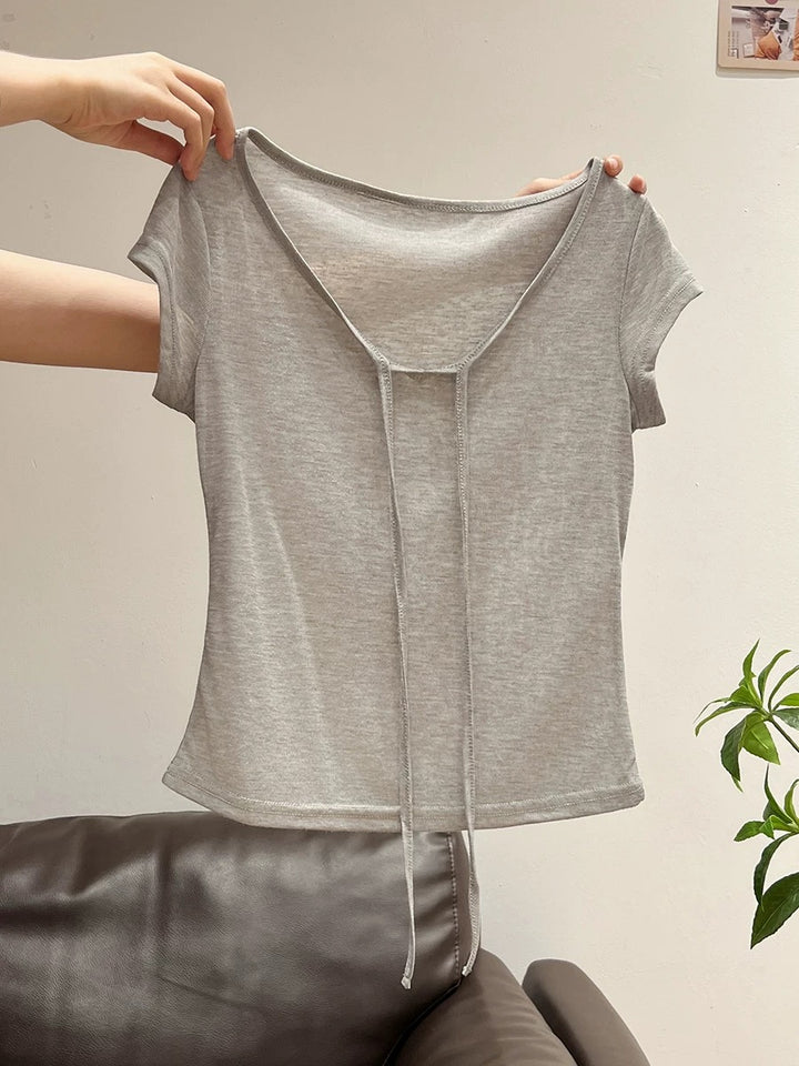 フロントリボンシアートップス