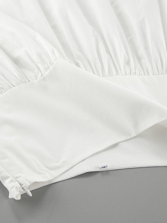 ウエスト切り替えフレアロングスカート