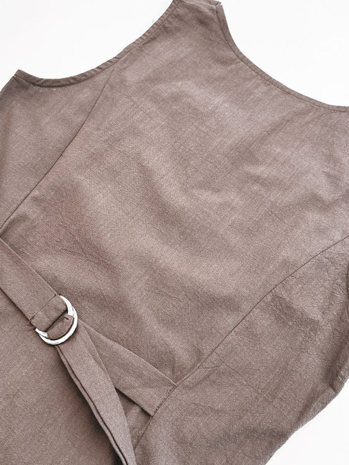 ロングシェイプベストスカートセット