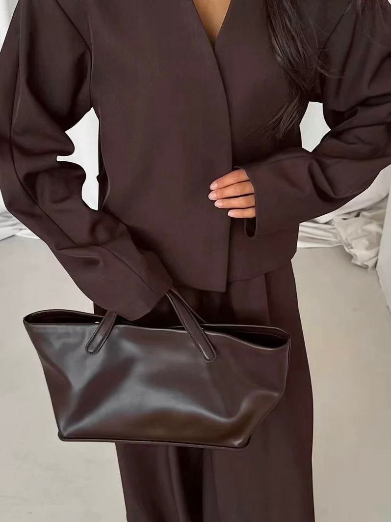 タック入りバルーンパンツジャケットセット