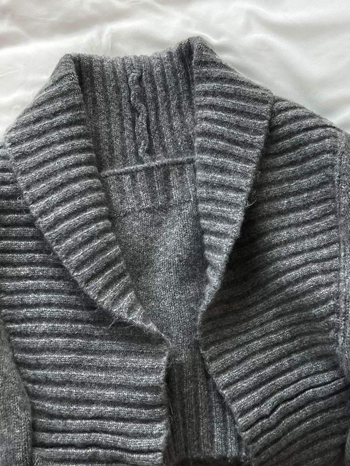 ウール混ニットボレロアンサンブル