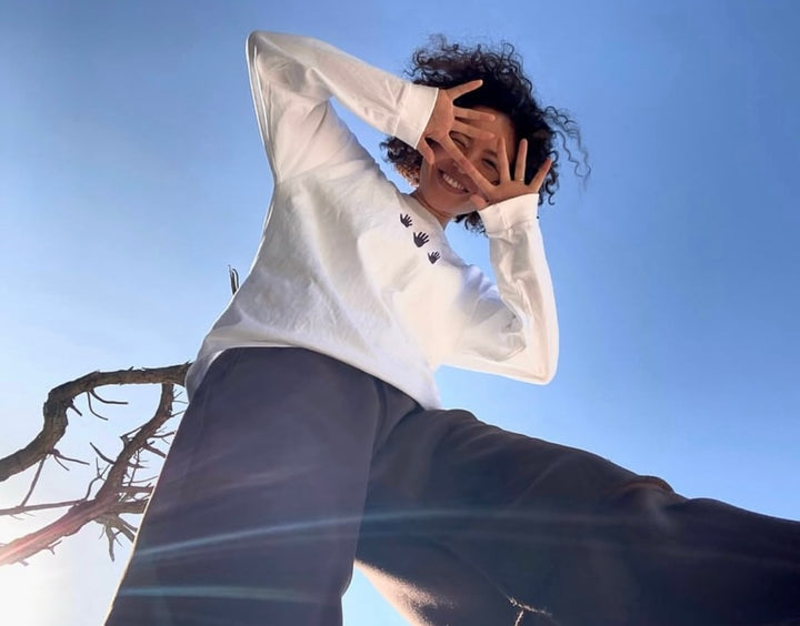 Morocco Surf TripプリントロングスリーブTシャツ