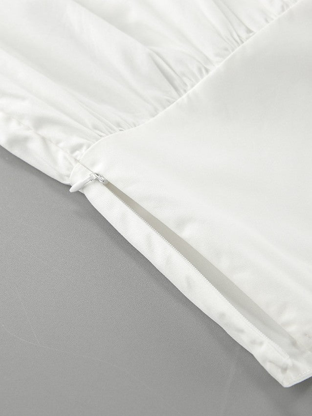 ウエスト切り替えフレアロングスカート