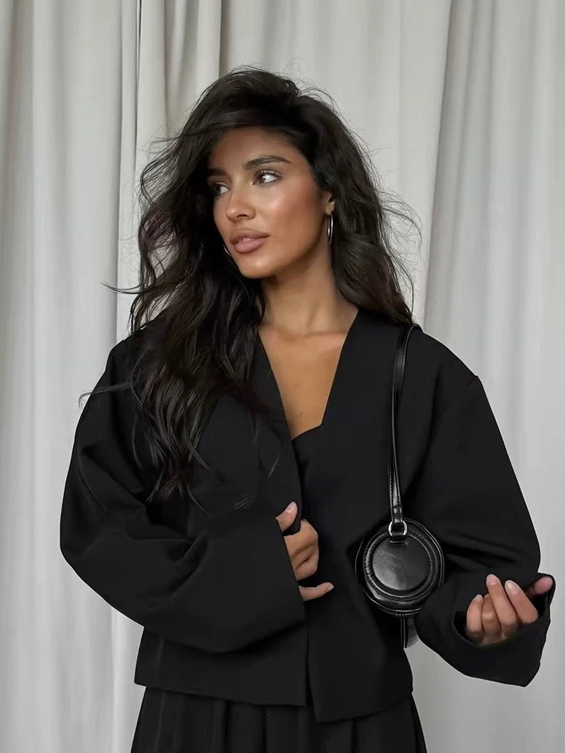 タック入りバルーンパンツジャケットセット