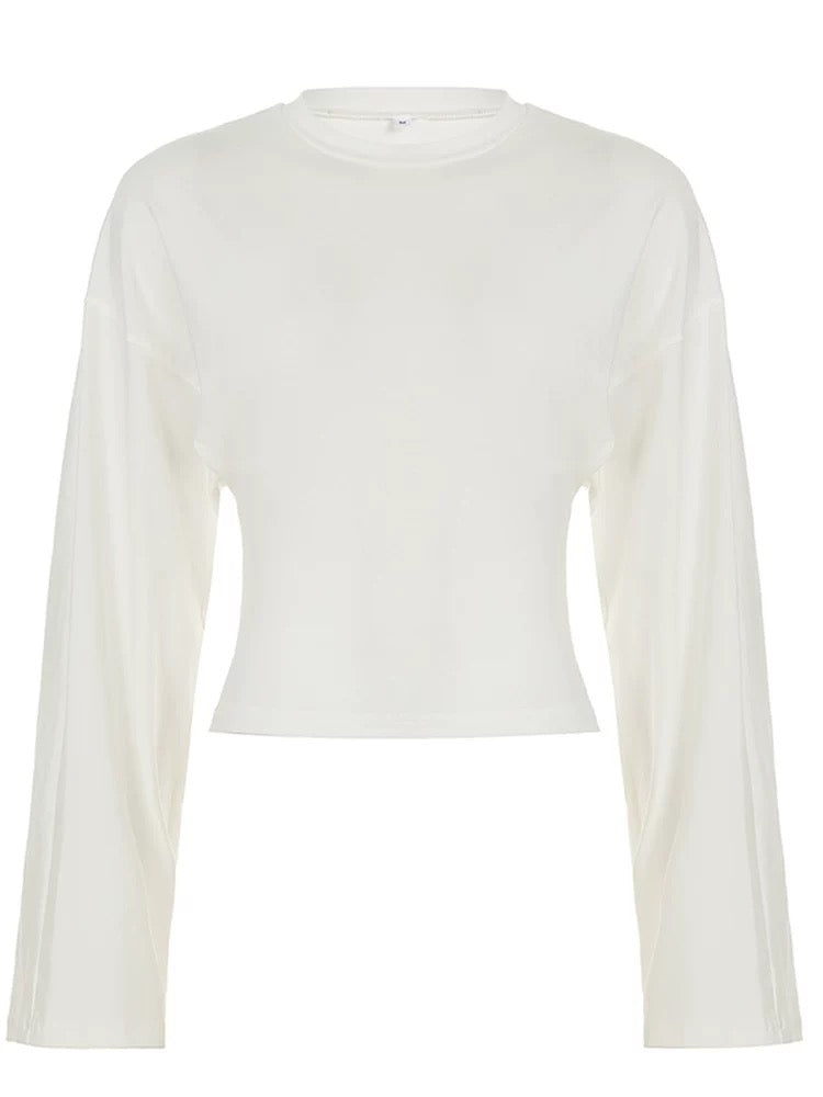 ワイドスリーブカットソートップス