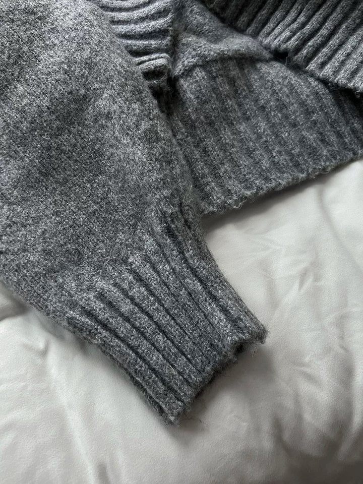 ウール混ニットボレロアンサンブル