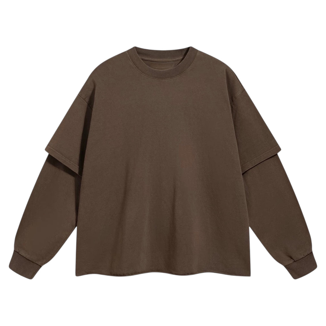 12オンスレイヤードスリーブルーズプルオーバー