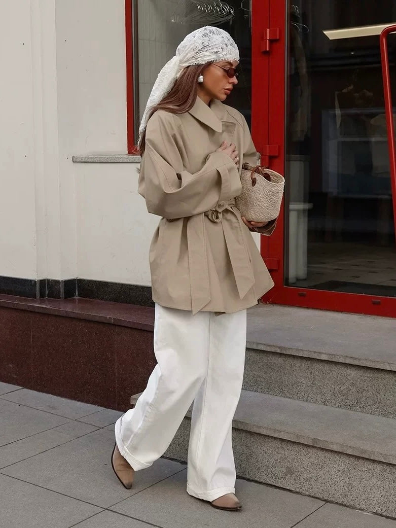 ハーフレングストレンチコート