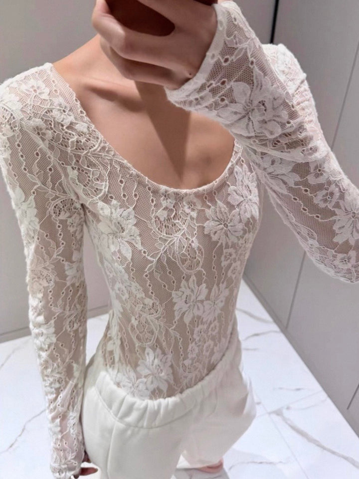 総レースボディースーツ