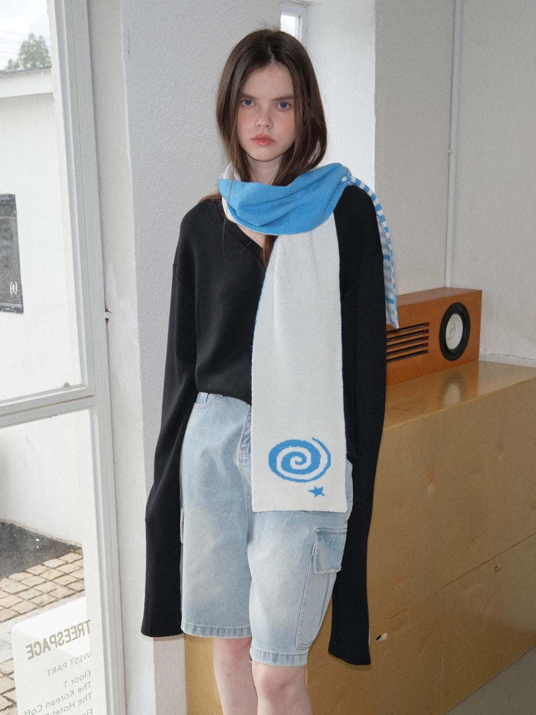 GuruGuruアートニットマフラー