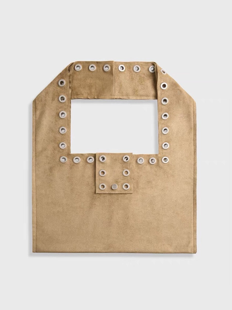 アイレットデザインワイドショルダーバッグ