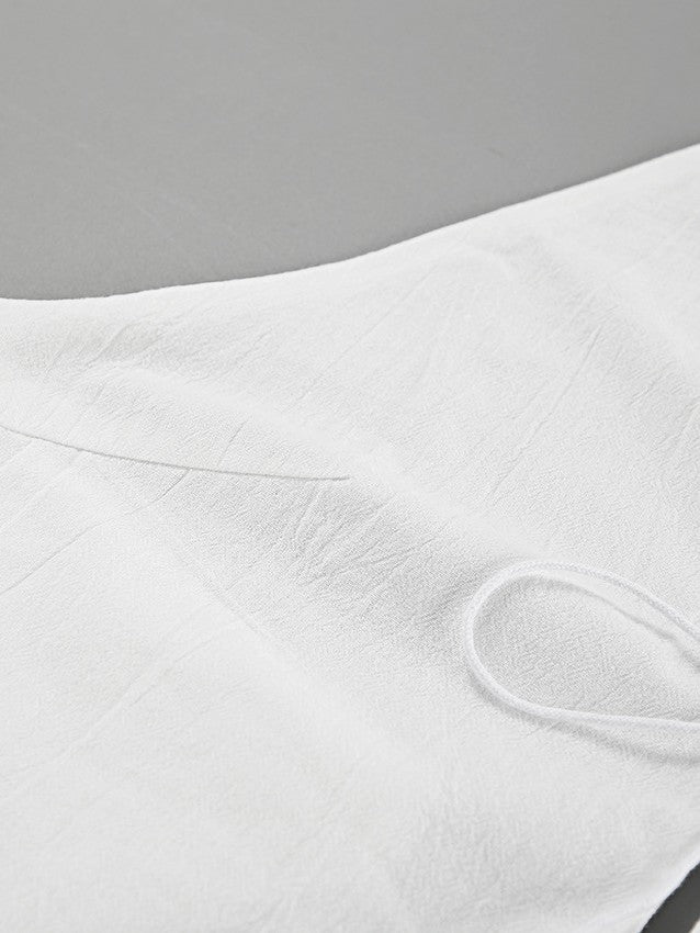 レースアップホルターネックショーツセット