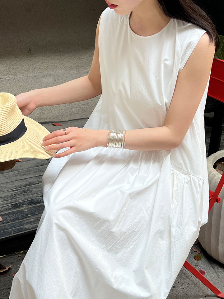 バルーンシルエットポケットワンピース