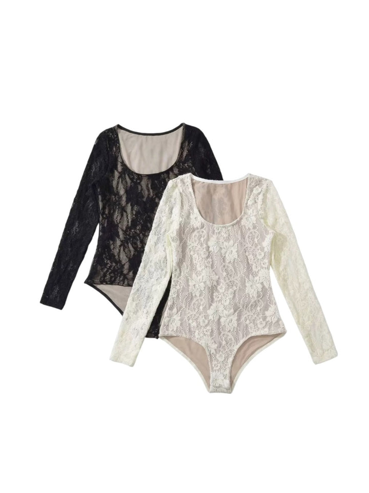 総レースボディースーツ