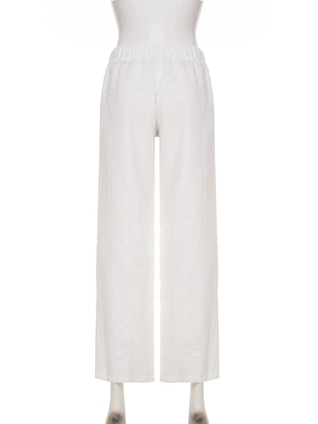 カットワークレースイージーパンツ