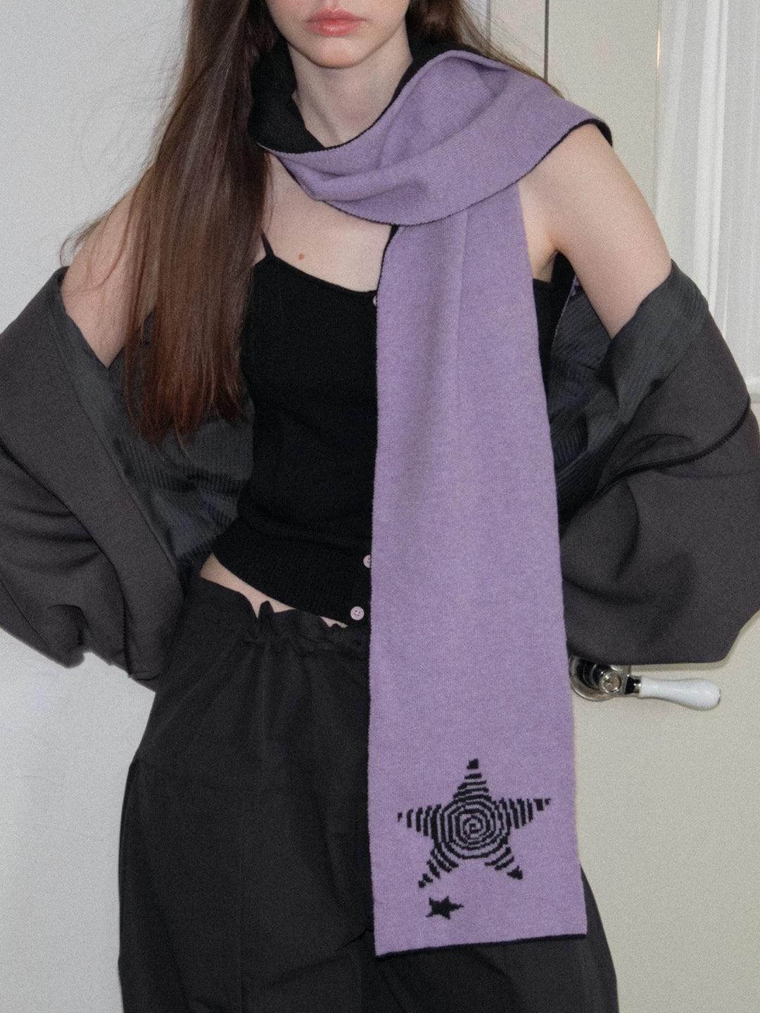 GuruGuruアートニットマフラー