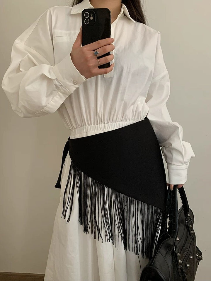 フリンジラップスカーフ